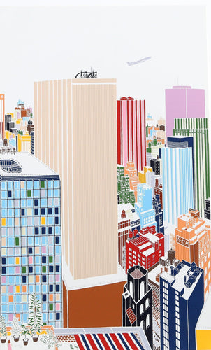 New York Skyline 4 Screenprint | Mori Shizume,{{product.type}}