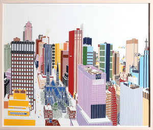 New York Skyline 5-6 Screenprint | Mori Shizume,{{product.type}}