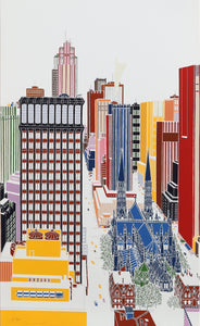 New York Skyline 5 Screenprint | Mori Shizume,{{product.type}}