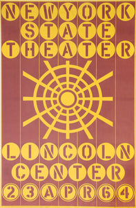 New York State Theater Lincoln Center Poster | Robert Indiana,{{product.type}}