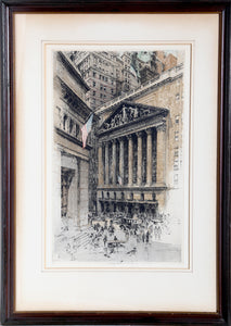 New York Stock Exchange Etching | Luigi Kasimir,{{product.type}}