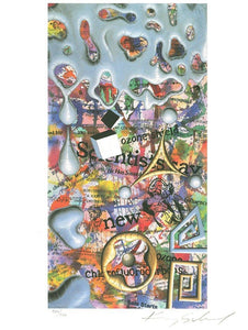 News Now - United Nations Lithograph | Kenny Scharf,{{product.type}}