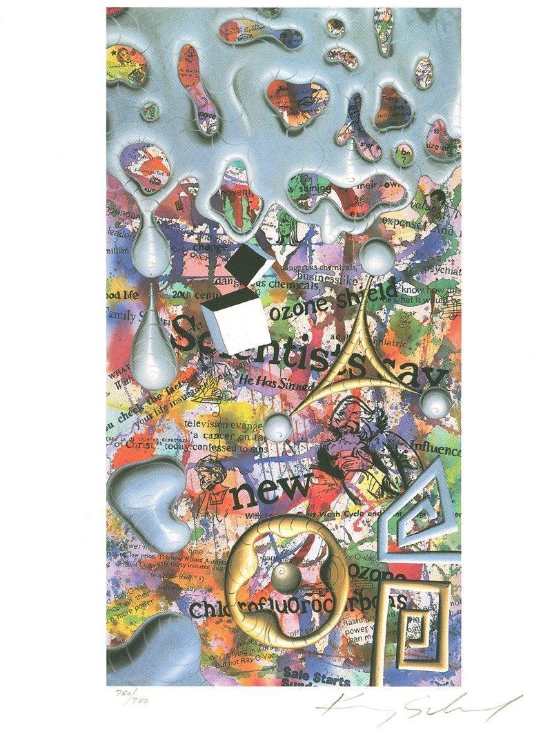 News Now - United Nations Lithograph | Kenny Scharf,{{product.type}}