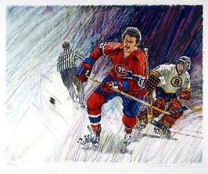 NHL Hockey Lithograph | William Biddle,{{product.type}}
