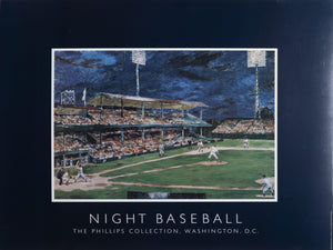 Night Baseball Poster | Marjorie Phillips,{{product.type}}
