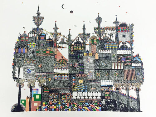 Night in Morocco Etching | Ovadia Alkara,{{product.type}}