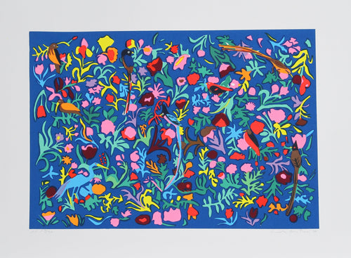 Nine Birds Lithograph | Linda Bastian,{{product.type}}