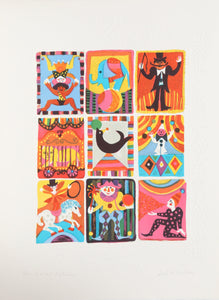 Nine Circus Scenes Lithograph | Judith Bledsoe,{{product.type}}