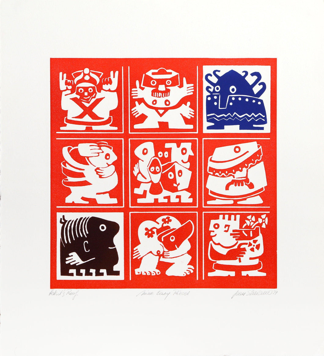 Nine Easy Pieces Lithograph | Jean Sariano,{{product.type}}