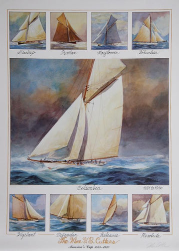 Nine US Cutters Poster | John Gable,{{product.type}}