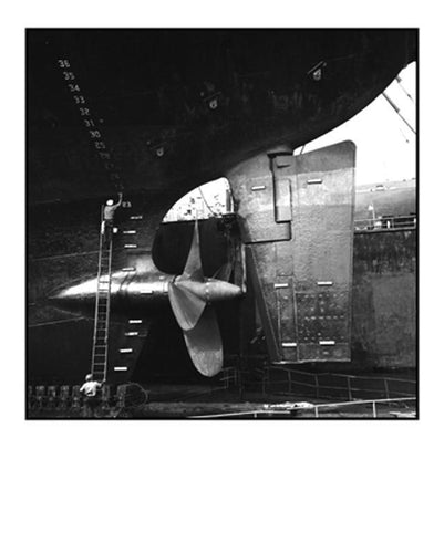 No. 24 at Bethlehem Shipyards in Hoboken Black and White | Robert Gambee,{{product.type}}