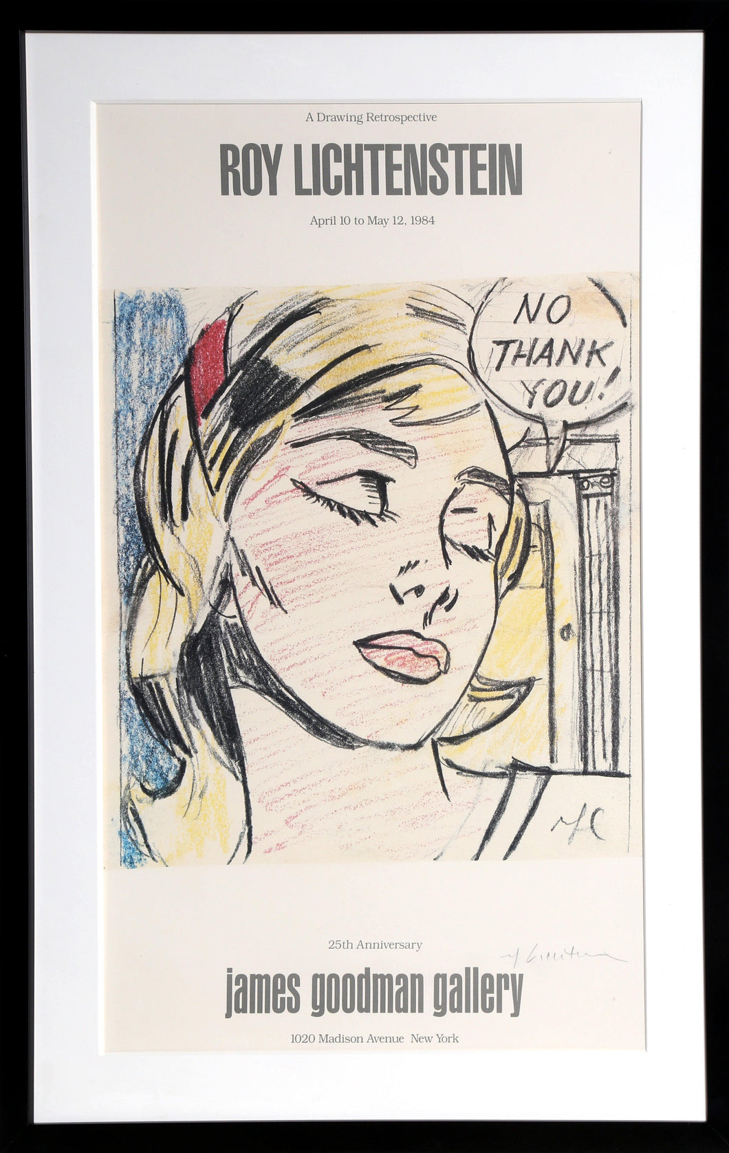 No Thank You - James Goodman Gallery lithograph | Roy Lichtenstein,{{product.type}}