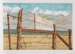 No Trespassing Lithograph | Henry Fonda,{{product.type}}