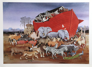 Noah's Ark Lithograph | Tony Chen,{{product.type}}