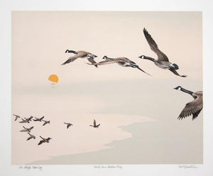 North Over Hudson Bay Lithograph | Mel Hunter,{{product.type}}
