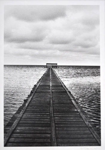 North Pier - Mariel Harbor black and white | Tom Quinn Kumpf,{{product.type}}