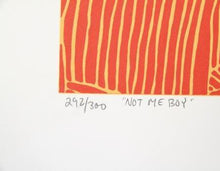 Not Me Boy Screenprint | Michael Knigin,{{product.type}}