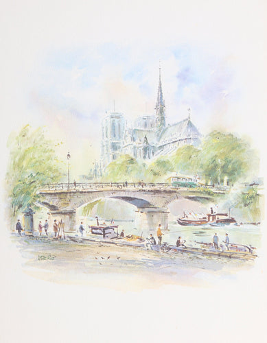 Notre Dame Cathedral Paris Poster | Asterio Pascolini,{{product.type}}