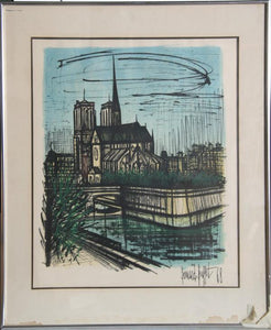 Notre Dame Lithograph | Bernard Buffet,{{product.type}}