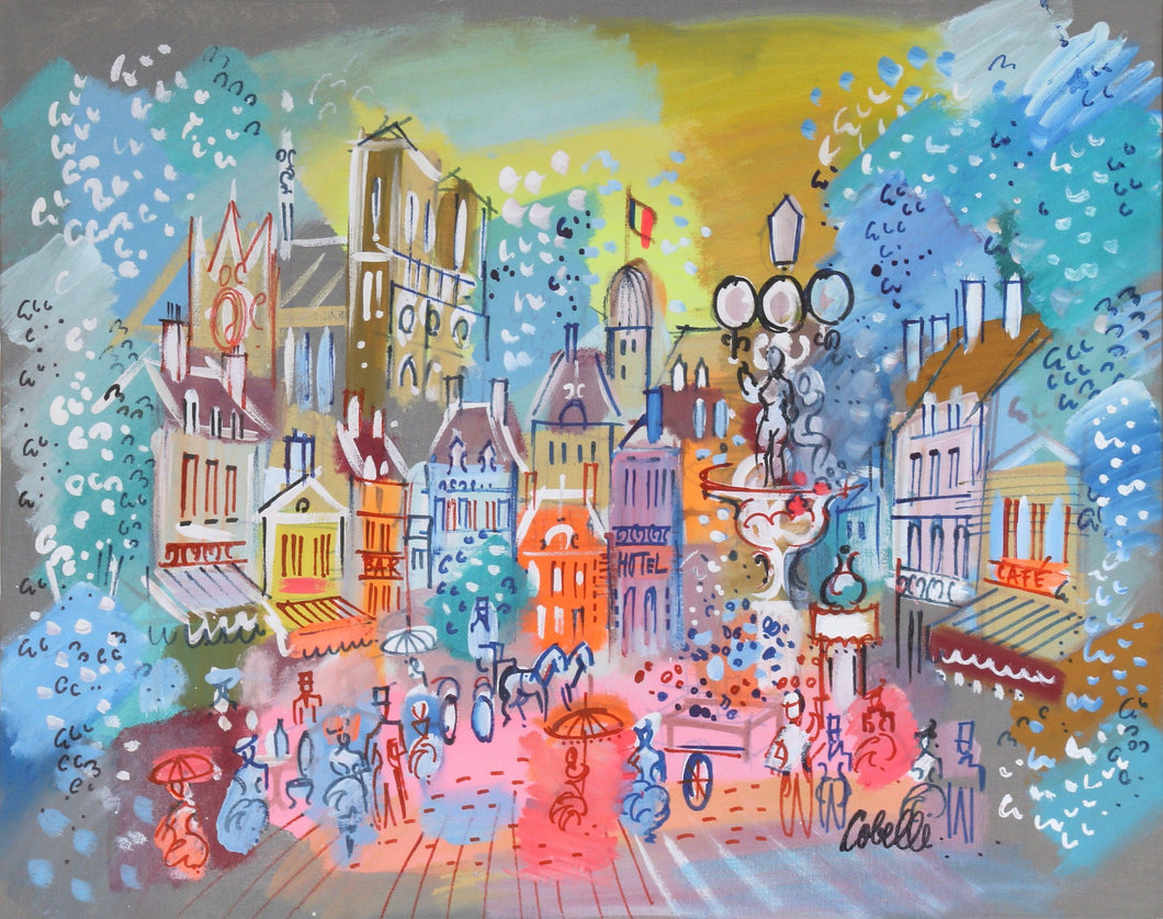 Notre Dame Plaza 2 Acrylic | Charles Cobelle,{{product.type}}