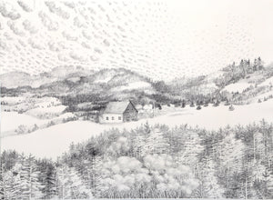 Nova Scotia Landscape Lithograph | Stefani Nishi,{{product.type}}