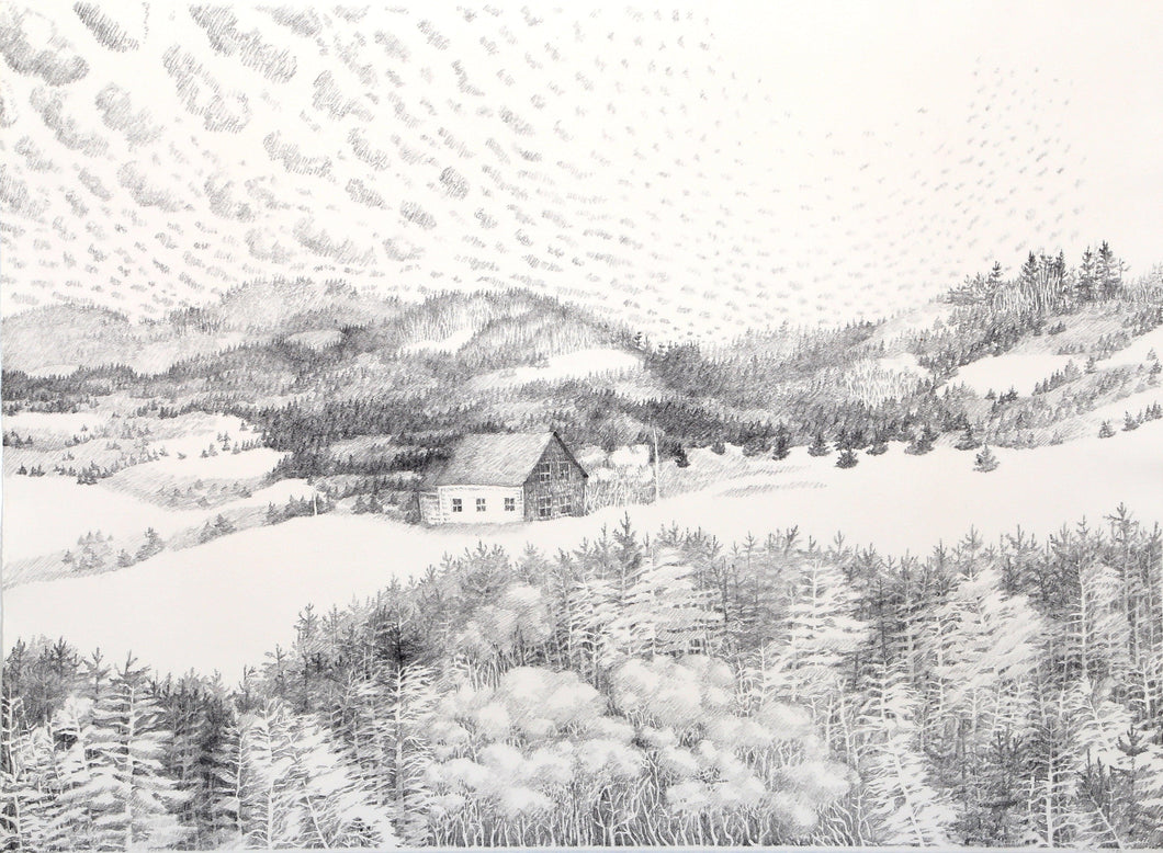 Nova Scotia Landscape Lithograph | Stefani Nishi,{{product.type}}