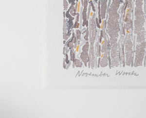 November Walk Watercolor | Alan Gussow,{{product.type}}