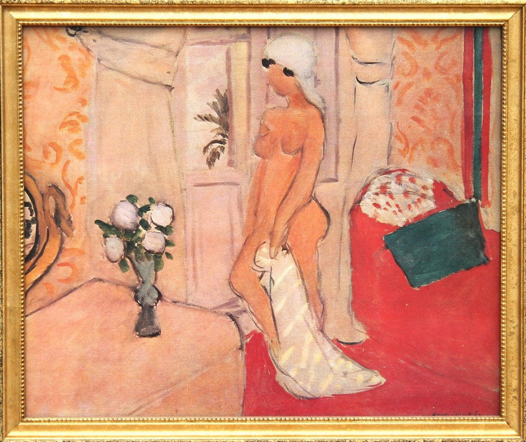 Nu au turban blanc Poster | Henri Matisse,{{product.type}}