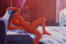 Nu Vermelho II gouache | Benjamin Silva,{{product.type}}