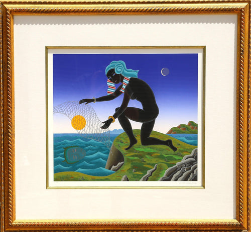 Nubian Fisherman Screenprint | Thomas McKnight,{{product.type}}