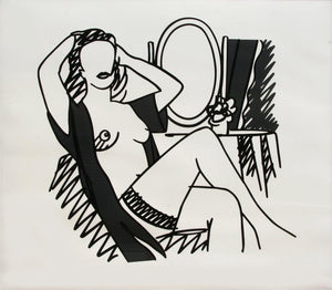 Nude and Mirror Screenprint | Tom Wesselmann,{{product.type}}