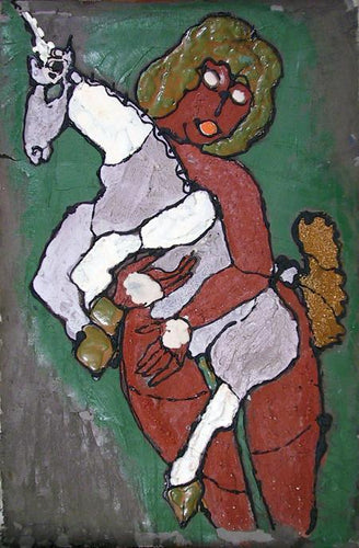 Nude and Unicorn Mixed Media | Alexander Raymond Katz,{{product.type}}