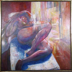 Nude at Rest I Acrylic | Benjamin Silva,{{product.type}}