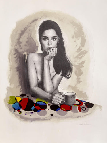 Nude at the Table lithograph | Sandu Liberman,{{product.type}}