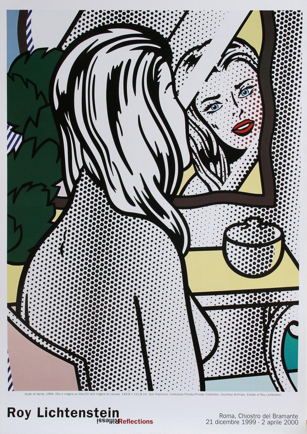 Nude at Vanity Poster | Roy Lichtenstein,{{product.type}}