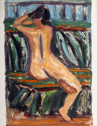 Nude Figure Study Gouache | Theo Hios,{{product.type}}