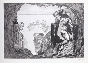 Nude in Cave from the Omaggio a Michelangelo Portfolio Poster | Jorge Castillo,{{product.type}}