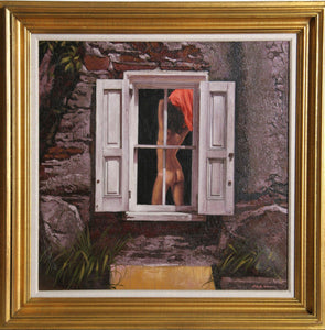 Nude in the Window Oil | Sandu Liberman,{{product.type}}