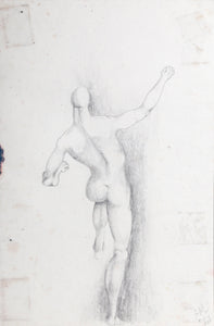 Nude Male Study Pencil | Jon Robyn,{{product.type}}