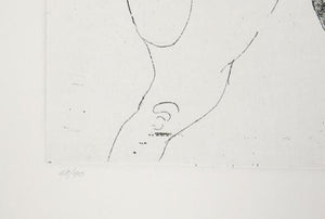Nude Man Etching | Leonard Baskin,{{product.type}}