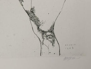 Nude Man Etching | Leonard Baskin,{{product.type}}