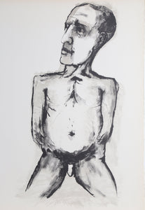 Nude Man Lithograph | Aubrey Schwartz,{{product.type}}