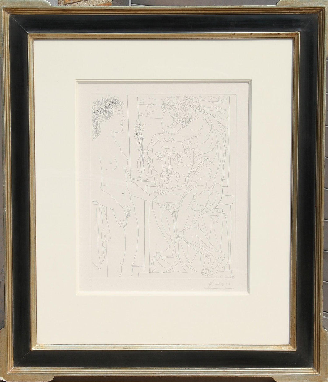 Nude Model and Sculptures Etching | Pablo Picasso,{{product.type}}