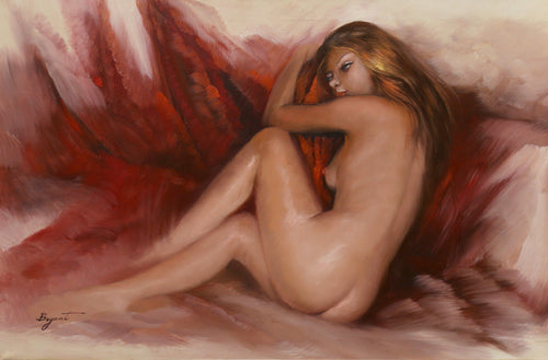 Nude on Red Oil | Bryant,{{product.type}}