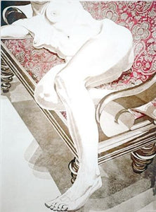 Nude on Settee Etching | Philip Pearlstein,{{product.type}}