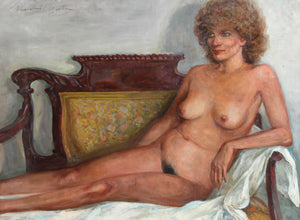 Nude on Settee Oil | Marshall Goodman,{{product.type}}