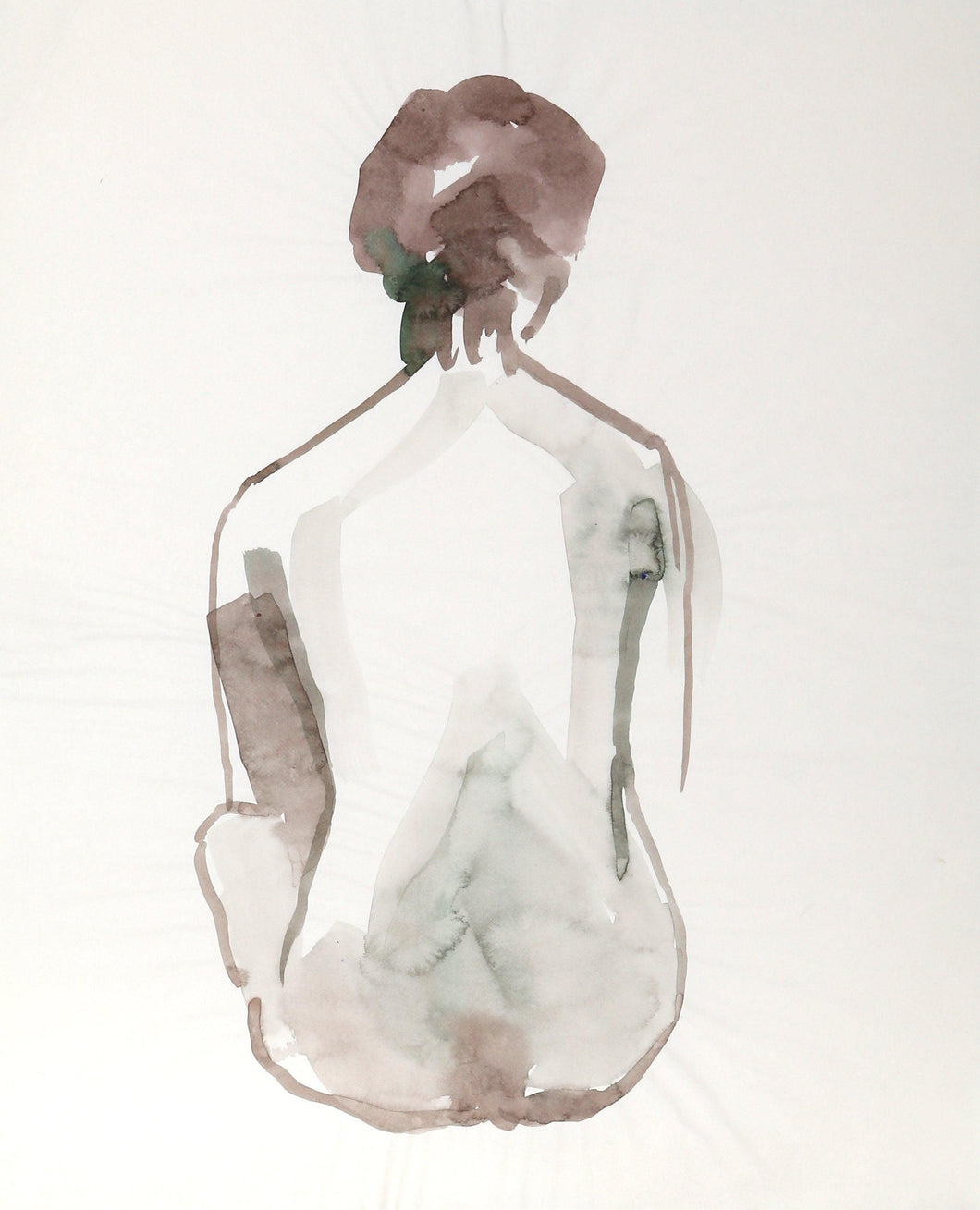 Nude (P5.58) Watercolor | Eve Nethercott,{{product.type}}