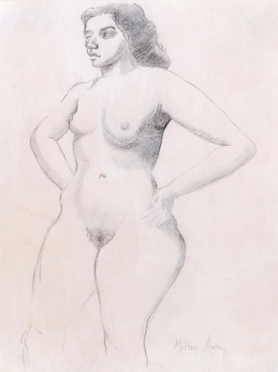 Nude Pencil | Milton Avery,{{product.type}}