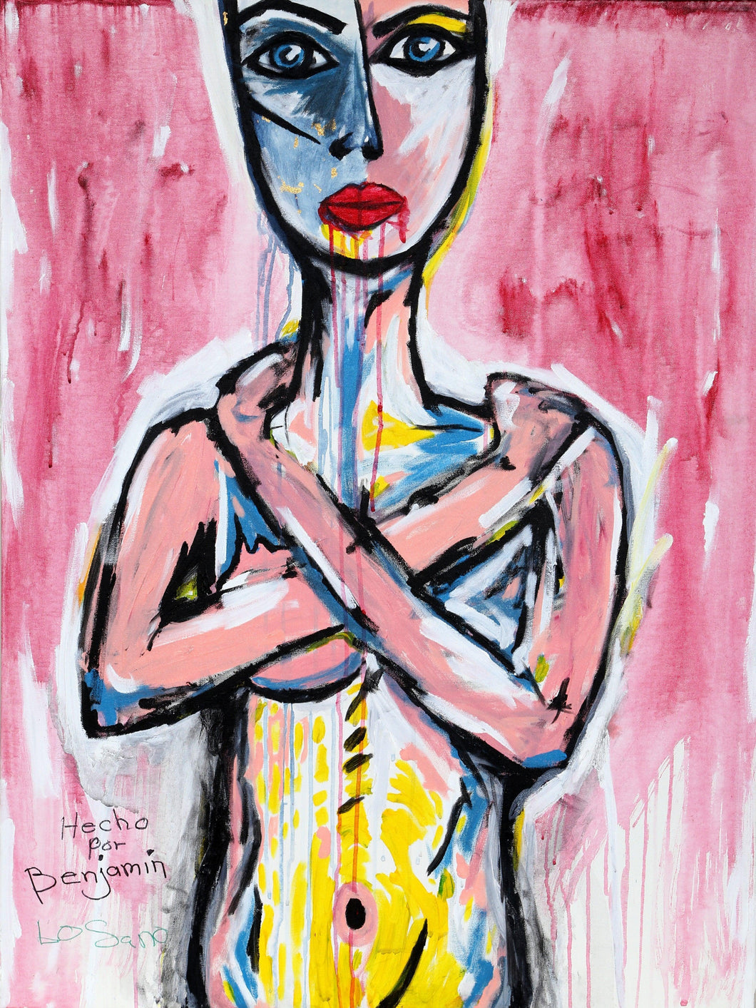 Nude Portrait 'Hecho por Benjamin' Acrylic | Lo Sano,{{product.type}}