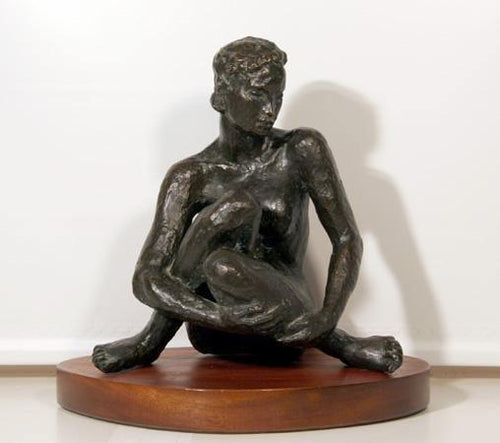 Nude Sitting Metal | Georg Kolbe,{{product.type}}